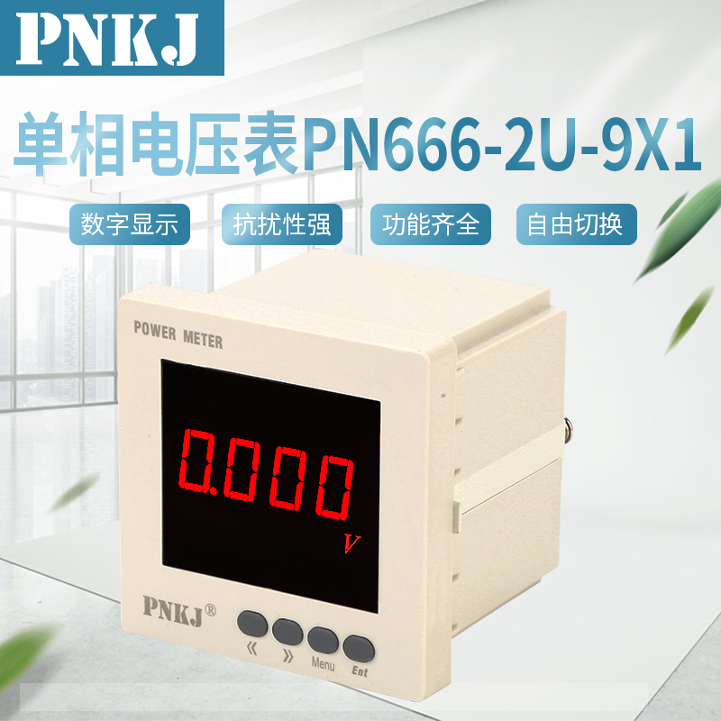 单相电压表PN666-2U-9X1